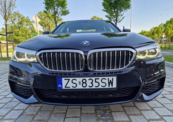 BMW Seria 5 cena 193400 przebieg: 80000, rok produkcji 2020 z Szczecin małe 781